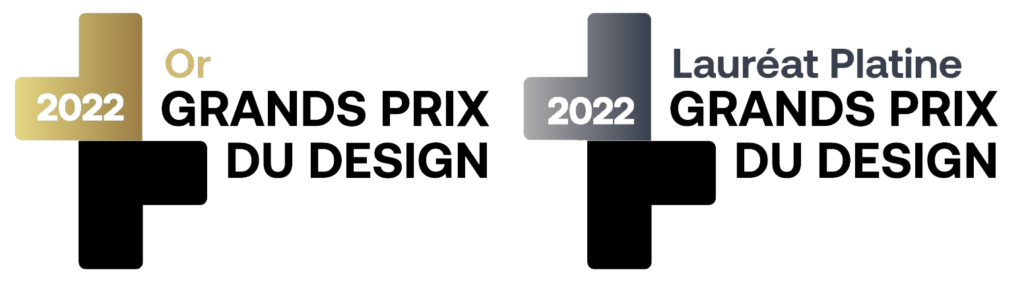 Logo noir Grand prix du design Or et Platine